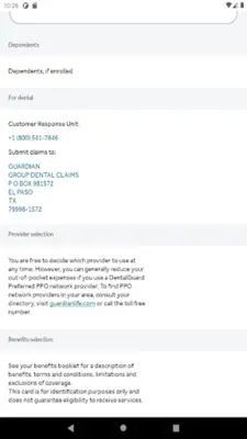 GUARDIAN® Providers & ID Card android App screenshot 10
