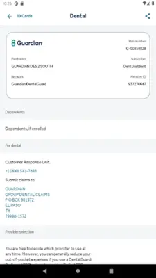 GUARDIAN® Providers & ID Card android App screenshot 11